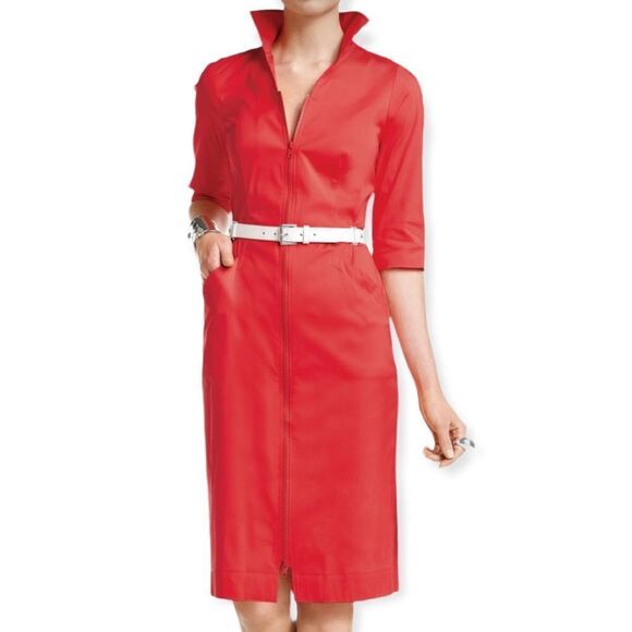 Lafayette 148 Metropolitan Stretch Larissa Dress in Fuscia Size 2 N15 - Picture 1 of 14